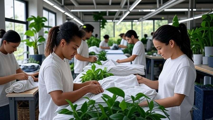 Eco-friendly production of sustainable sleep t-shirts for men with natural elements.