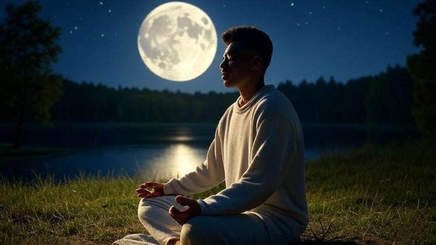 full moon and meditation