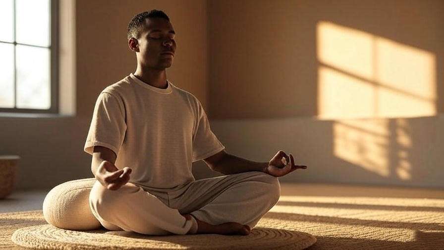Comfortable zafu meditation cushion supporting proper posture for deepening mindfulness practice.
