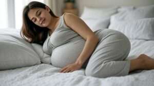 sleeping positions to turn breech baby