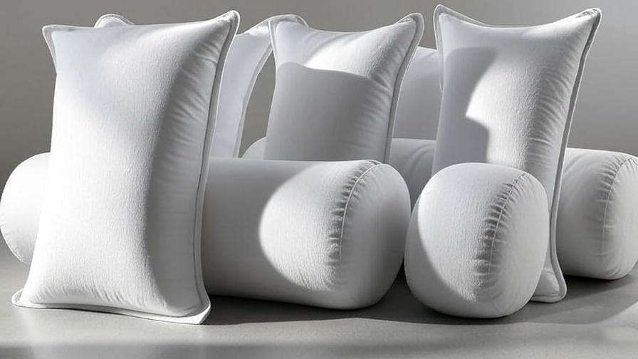 Comparison of top side sleeper pillows with arm holes, showcasing designs and materials.