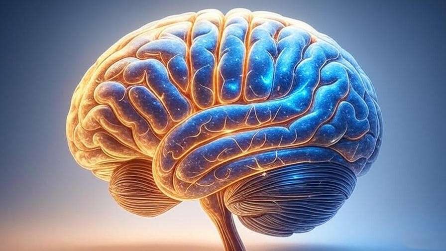 Illustration of brain with glowing prefrontal cortex and amygdala, symbolizing meditation's impact on willpower.