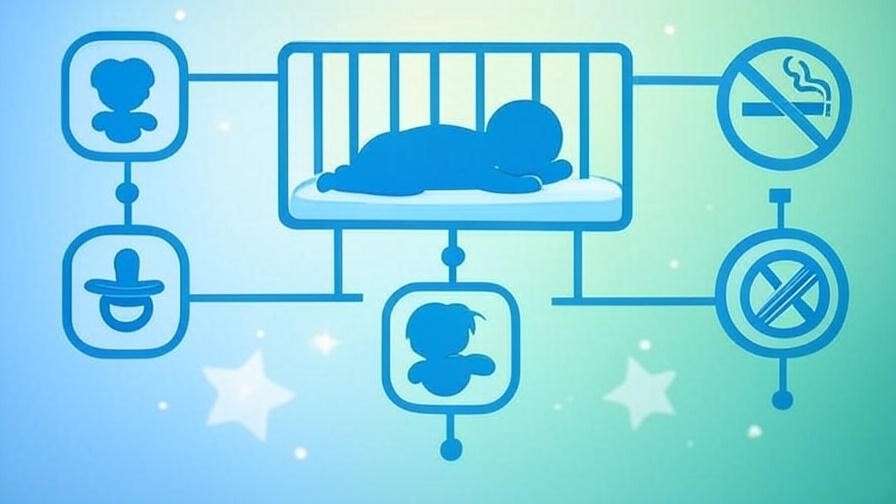 Visual guide to SIDS prevention for safe infant sleep positions and environment. 