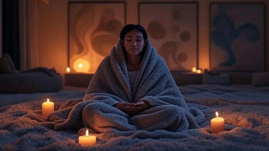 Cozy meditation space with lotus pose for Dali Rose practices.