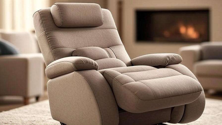 Close-up of a sleep recliner with ergonomic lumbar support and adjustable headrest for comfort.
