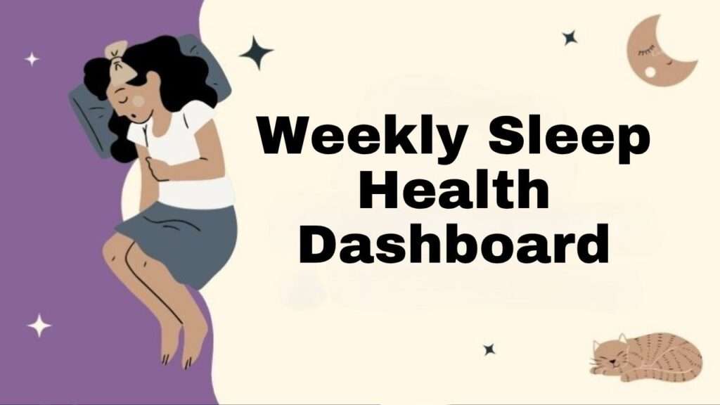 Weekly Sleep Health Dashboard