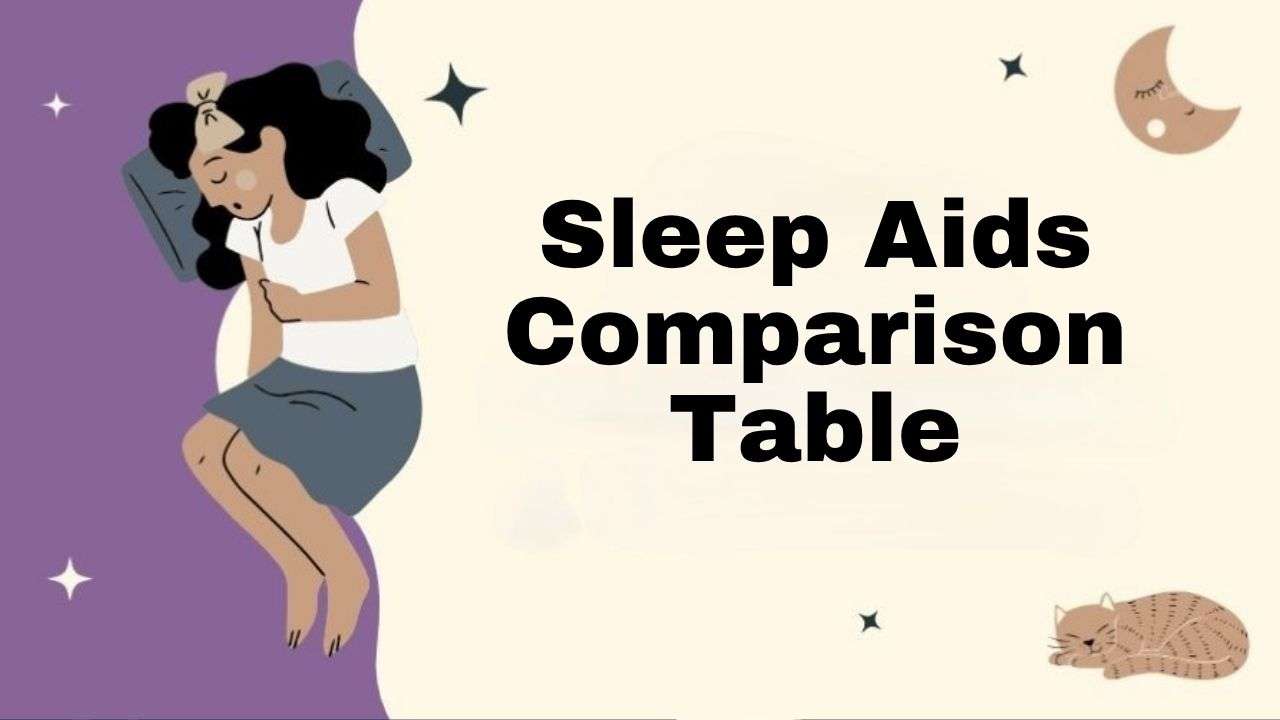 Sleep Aids Comparison Table Guide Tool