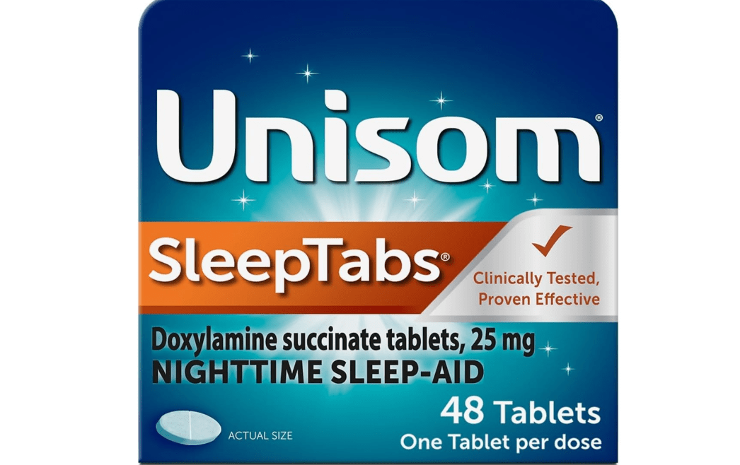 Unisom SleepTabs, Nighttime Sleep-aid, Doxylamine Succinate.