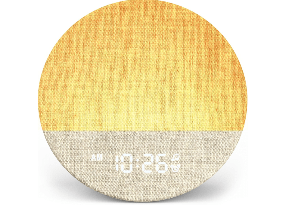 Dreamegg Sunrise 1 - Sunrise Alarm Clock, Sound Machine for Sleep, Customizable Sleep Routines, Dimmable Night Light, 29 Soothing Sounds, White Noise... 