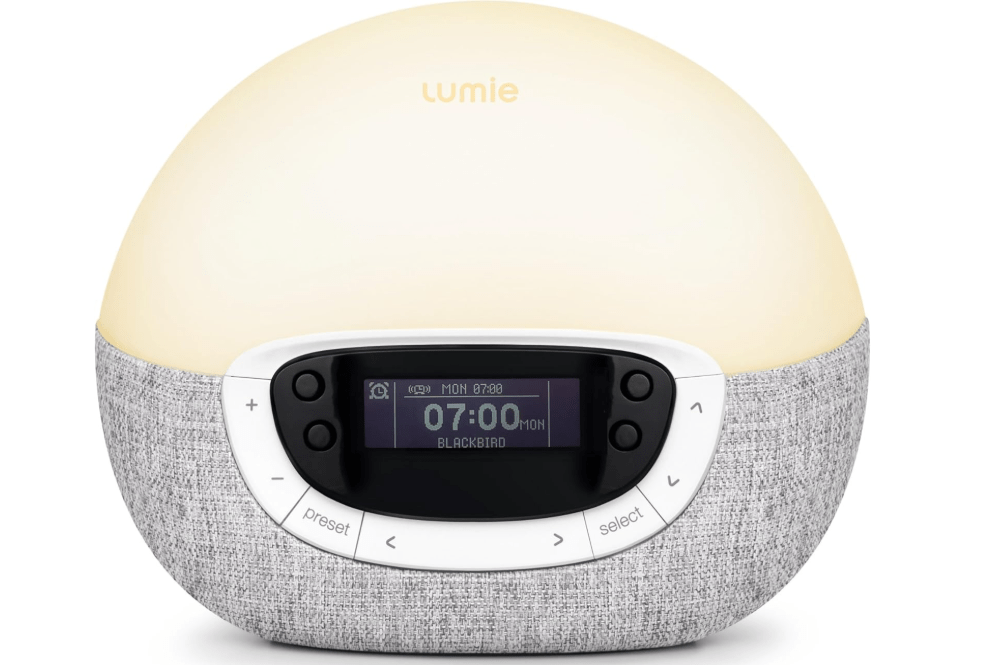  Lumie Bodyclock Shine 300 – Sunrise & Sunset Alarm Clock - Bedside Lamp with Custom Light Duration - Wake-Up, Night & Reading Light - Warm LEDs 