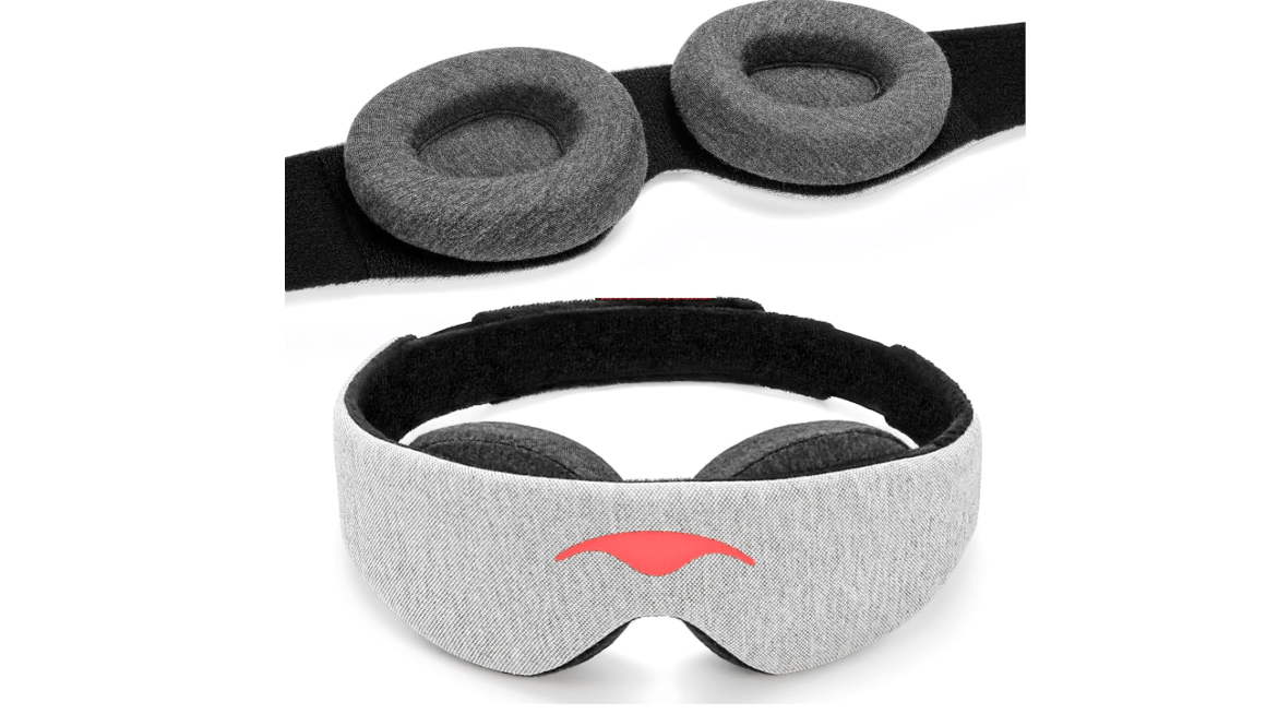 Manta Sleep Mask - 100% Light Blocking, Adjustable Sleeping Mask with Detachable Eye Cups, Ultra Comfortable for Women & Men, Zero Pressure on Lashes,... 