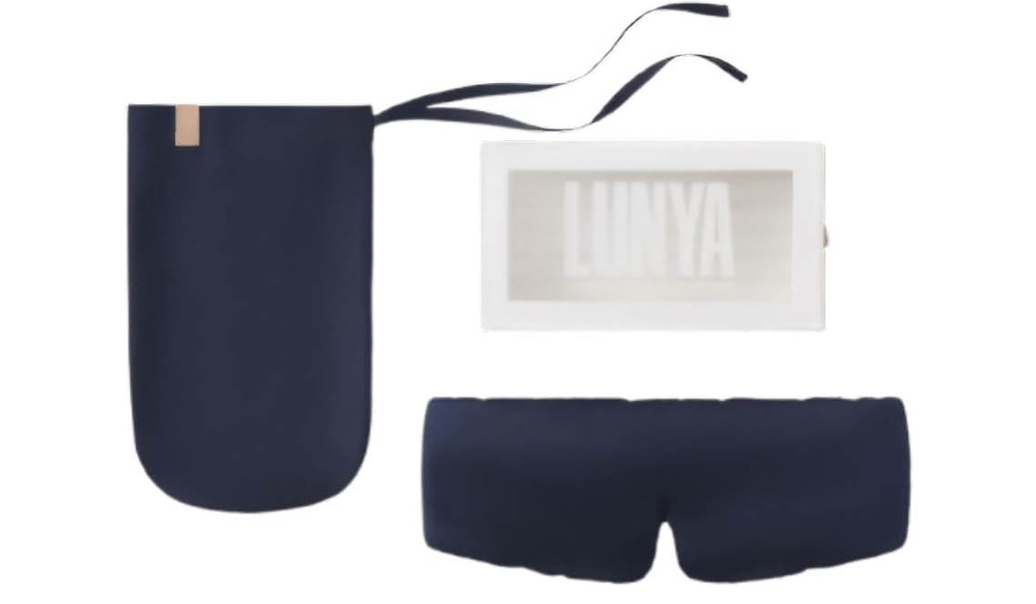 
Lunya Sleep Mask with Box - Washable Silk Sleeping Mask and Headband for Beauty Routines - Thermoregulating Comfort for Restful Nights - Silk Eye Mask for...
