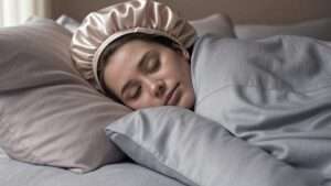 sleep with rollers in