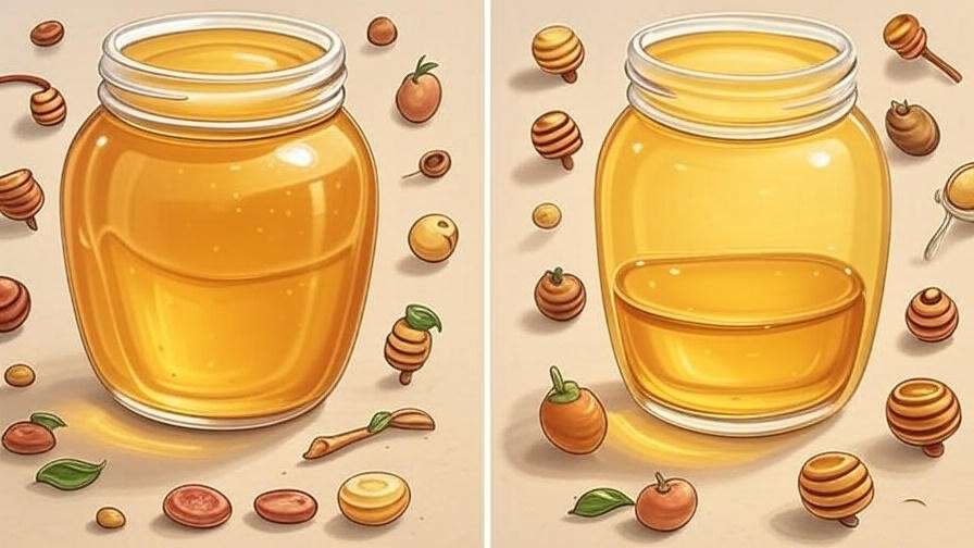 Infographic comparing raw honey and processed honey for sleep benefits.