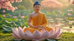 gotama sitting in meditation