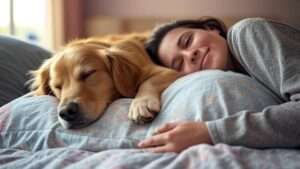 why does my dog sleep on me