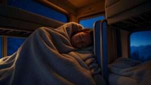 sleeping place on a train
