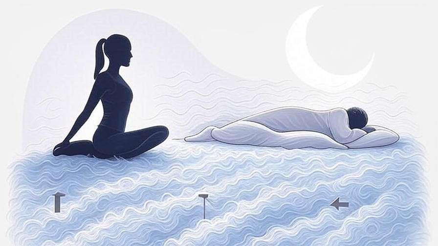  Illustrated benefits of yoga for better sleep quality and holistic wellness infographic.