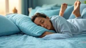 sleeping with legs elevated