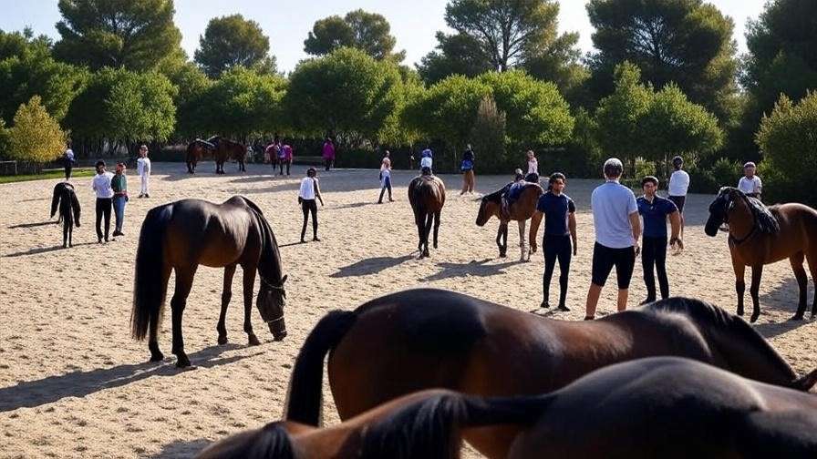 Equestrian arena at Gloucester County Dream Park during a wellness event.