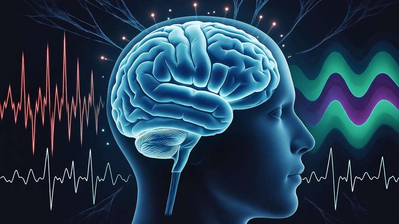 brain EEG showing REM rebound and delta wave increase after dream spa massage