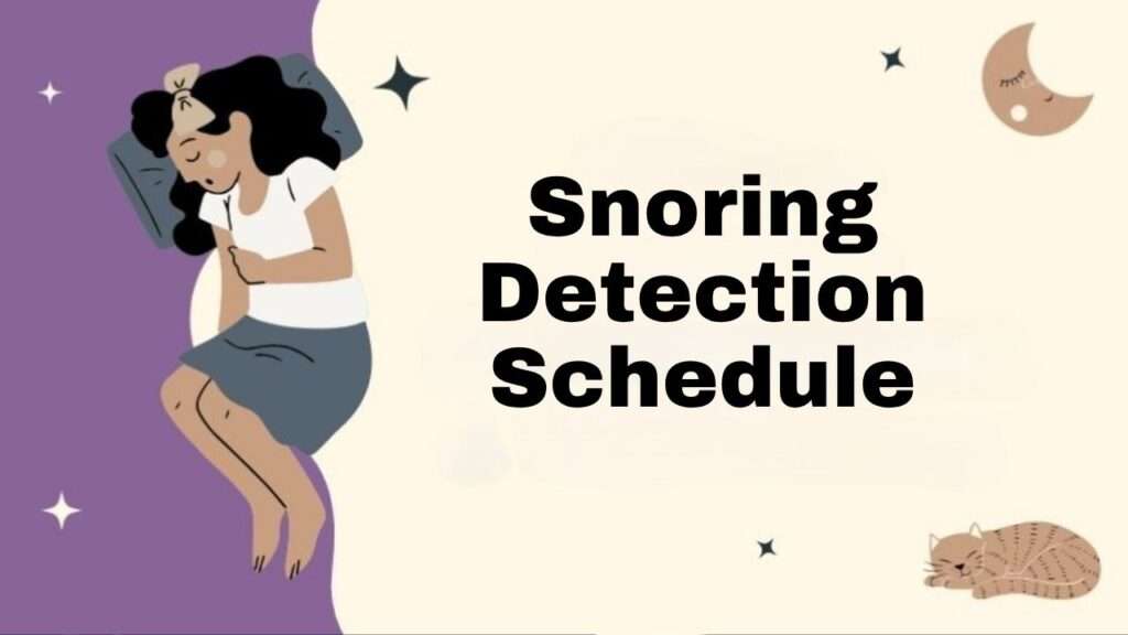 Snoring Detection Schedule