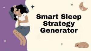 Smart Sleep Strategy Generator