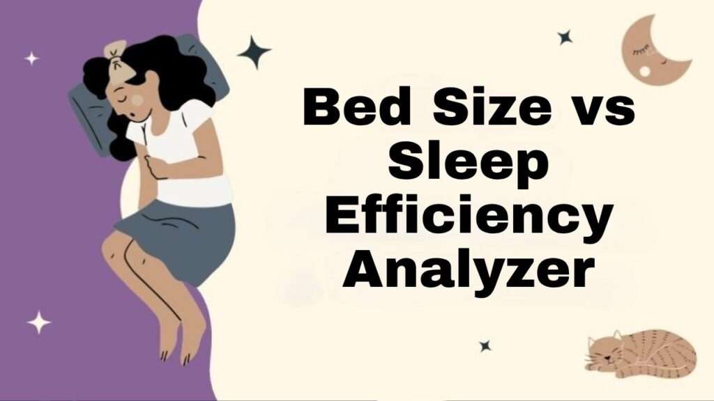 Bed Size vs Sleep Efficiency Analyzer