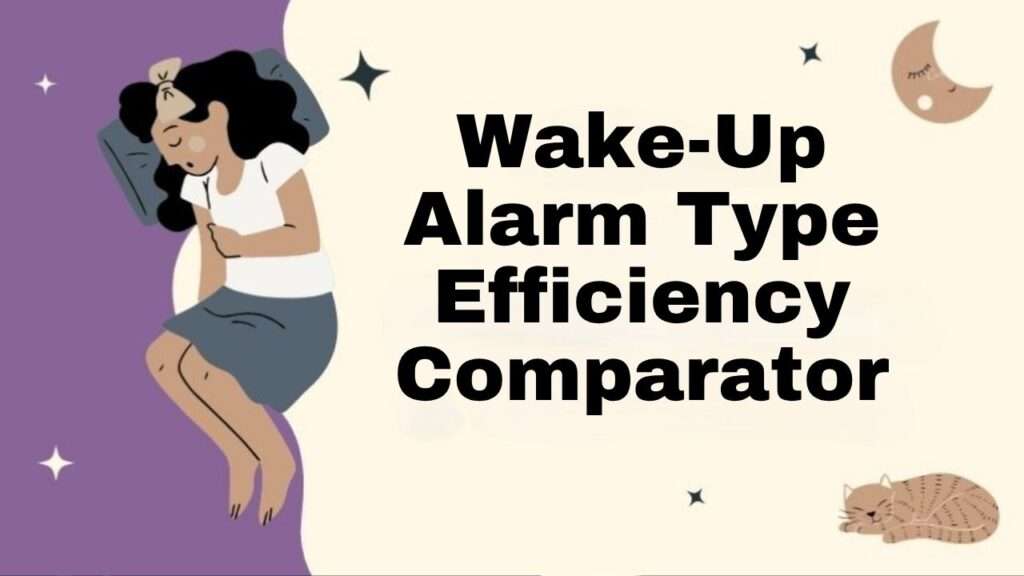 Wake-Up Alarm Type Efficiency Comparator