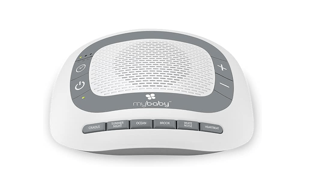 MyBaby SoundSpa White Noise Machine for Babies | 6 Soothing Lullabies for Newborns, Sound Therapy for Travel, Relaxing, Kids, Newborns, Baby Songs,... 