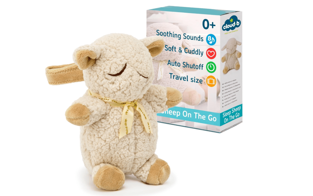Cloud b Sound Machine with White Noise Soothing Sounds | Adjustable Settings & Auto-Shutoff | Ideal for Travel | Sleep Sheep On The Go
