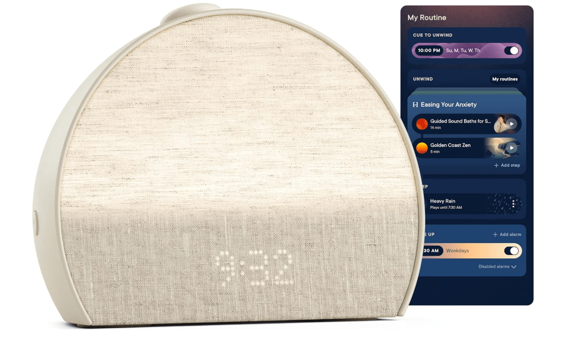 Hatch Restore 3 Sunrise Alarm Clock, Sound Machine, Smart Light (Putty) - White Noise, Screen-Free Sleep Routine 