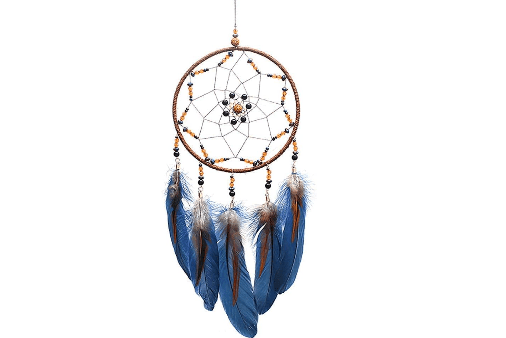 MOONFLY Dream Catcher Handmade Traditional Feather Dreamcatcher Hanging Home Wall Decoration Craft Ornament for Home, Bedroom, Kids, Boys Native American... 