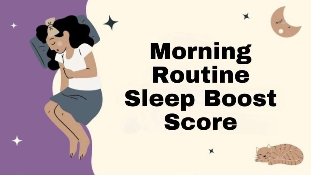 Morning Routine Sleep Boost Score