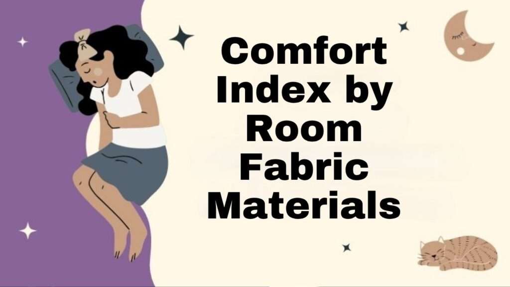 Comfort Index by Room Fabric Materials