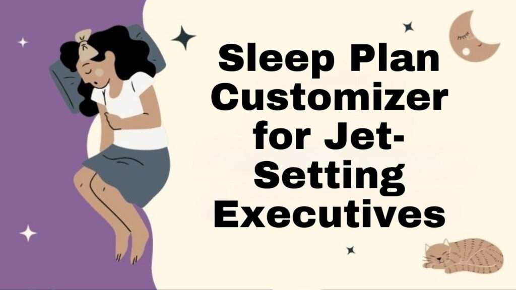 Sleep Plan Customizer for Jet-Setting Executives