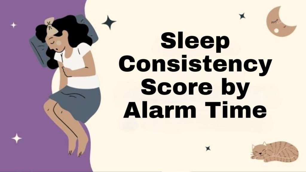 Sleep Consistency Score by Alarm Time