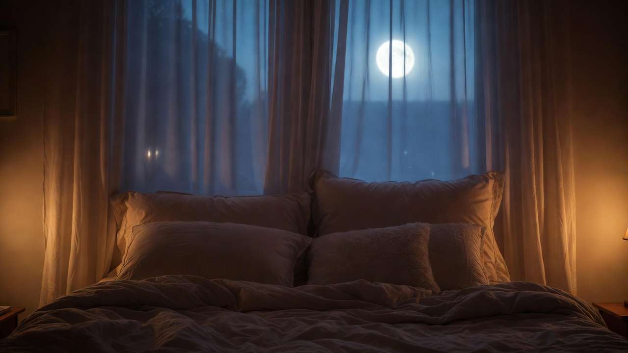 Calm bedtime environment for practicing daisy dreamer sleep technique.
