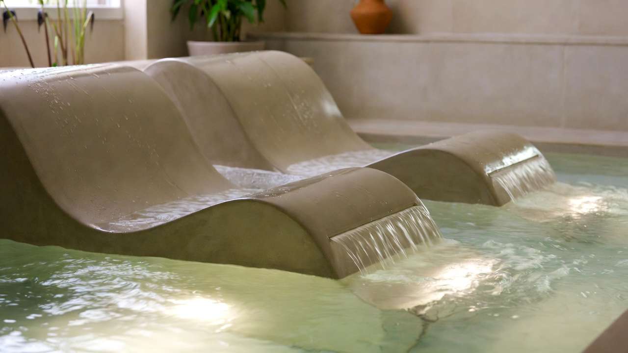 Hydrotherapy spa supporting muscle recovery and overall well-being.