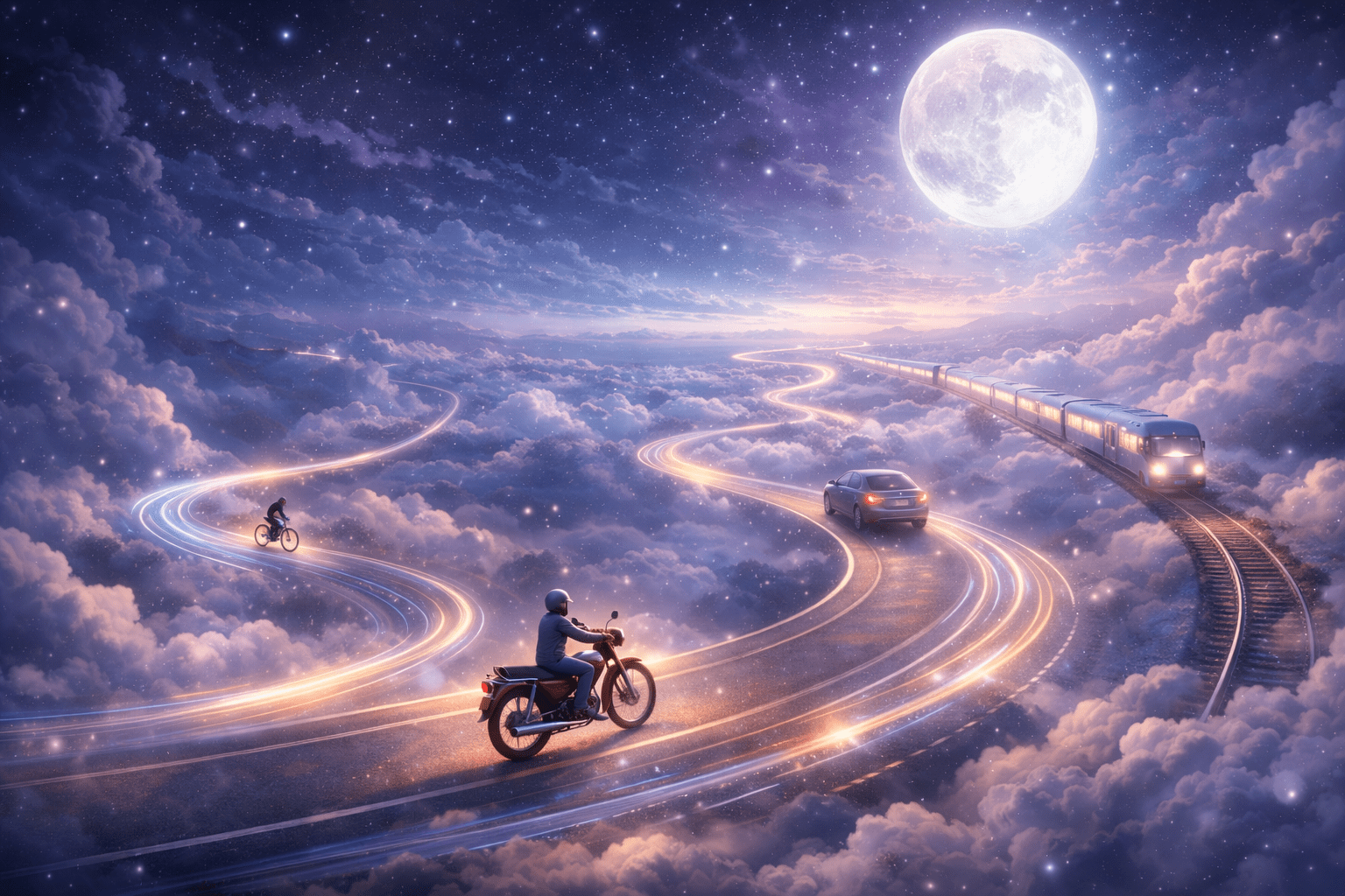 Dream symbolism of vehicles representing life direction and personal journey 