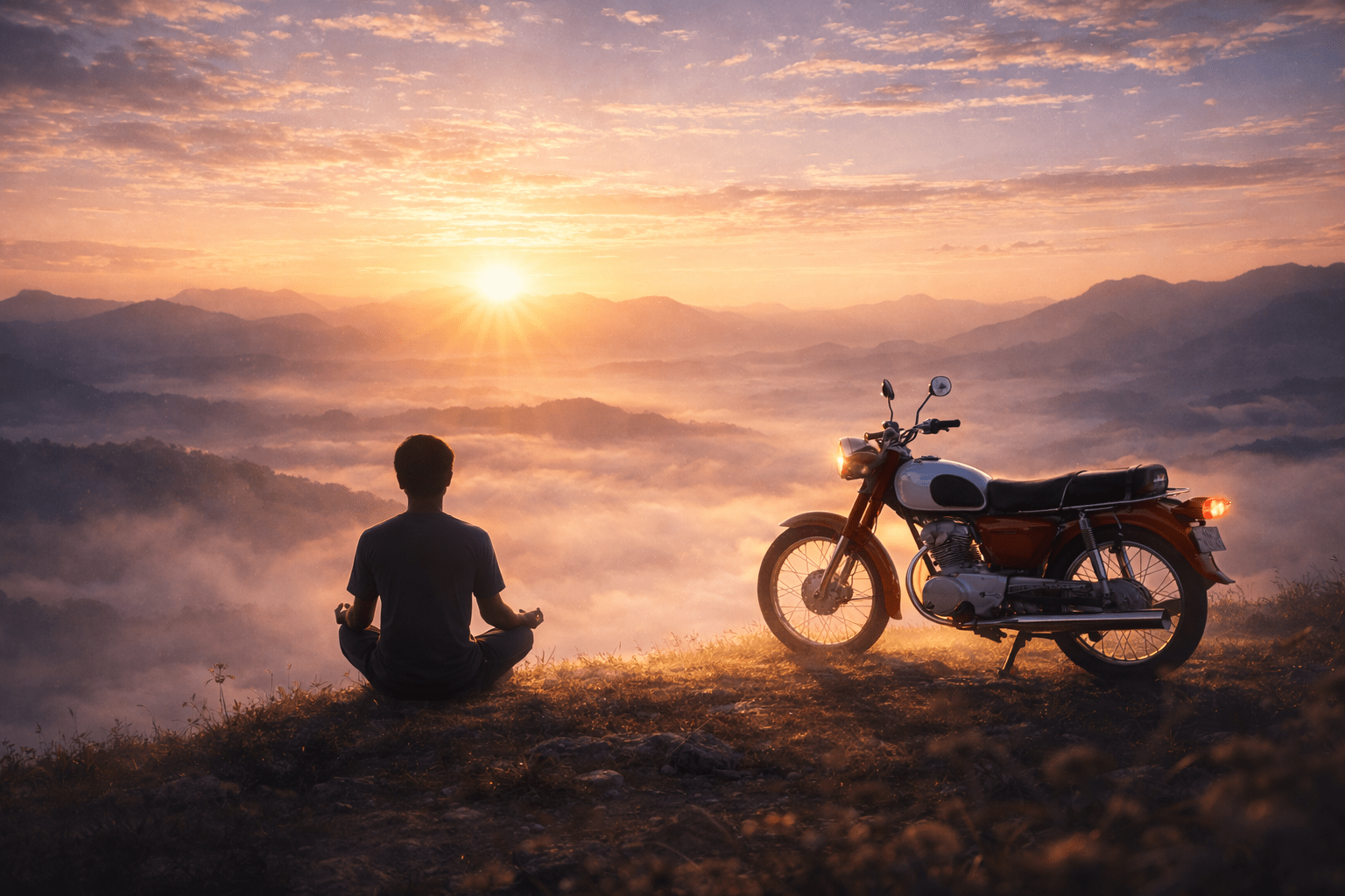 Meditation and mindfulness representing self growth and dream awareness.