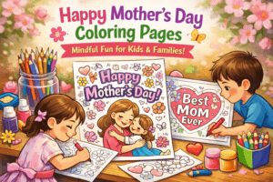 happy mothers day coloring pages