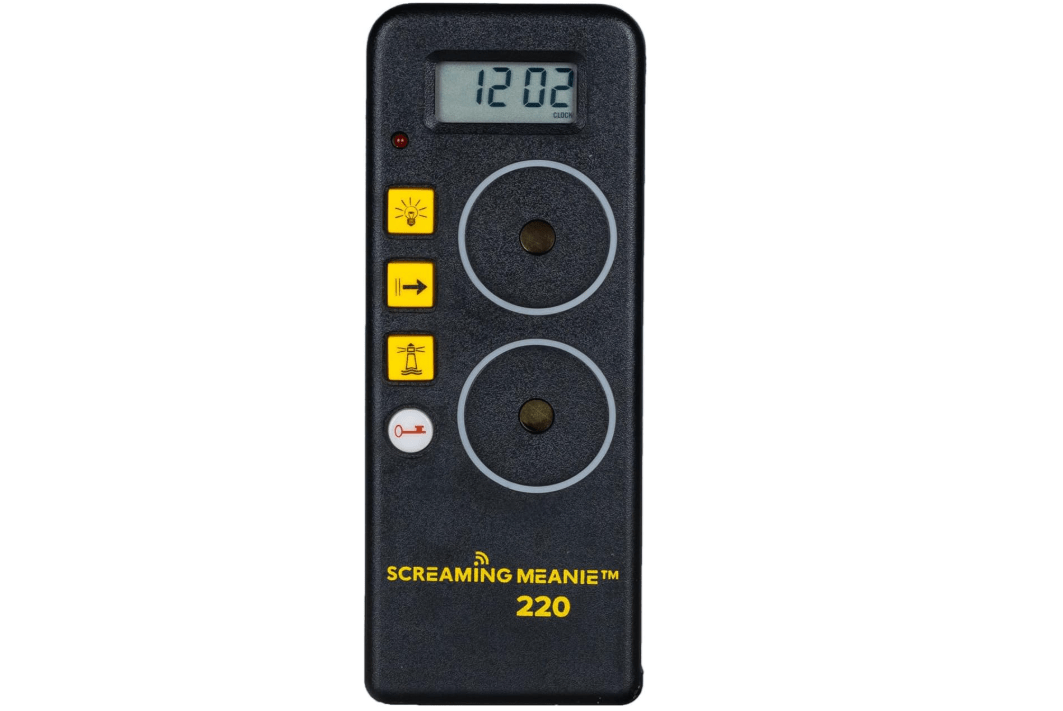 Screaming Meanie 220 Alarm Clock and Timer, Extremely Loud for Deep Sleepers, Multi-Purpose Clock, 3 Sound Levels (with 9v Battery Included) - Black 