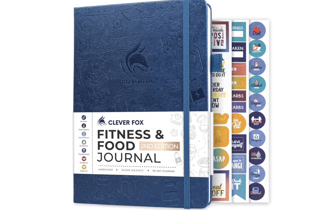 Clever Fox Fitness & Food Journal – Nutrition & Workout Planner for Women & Men – Diet & Gym Exercise Log Book with Calendars, Diet &... 