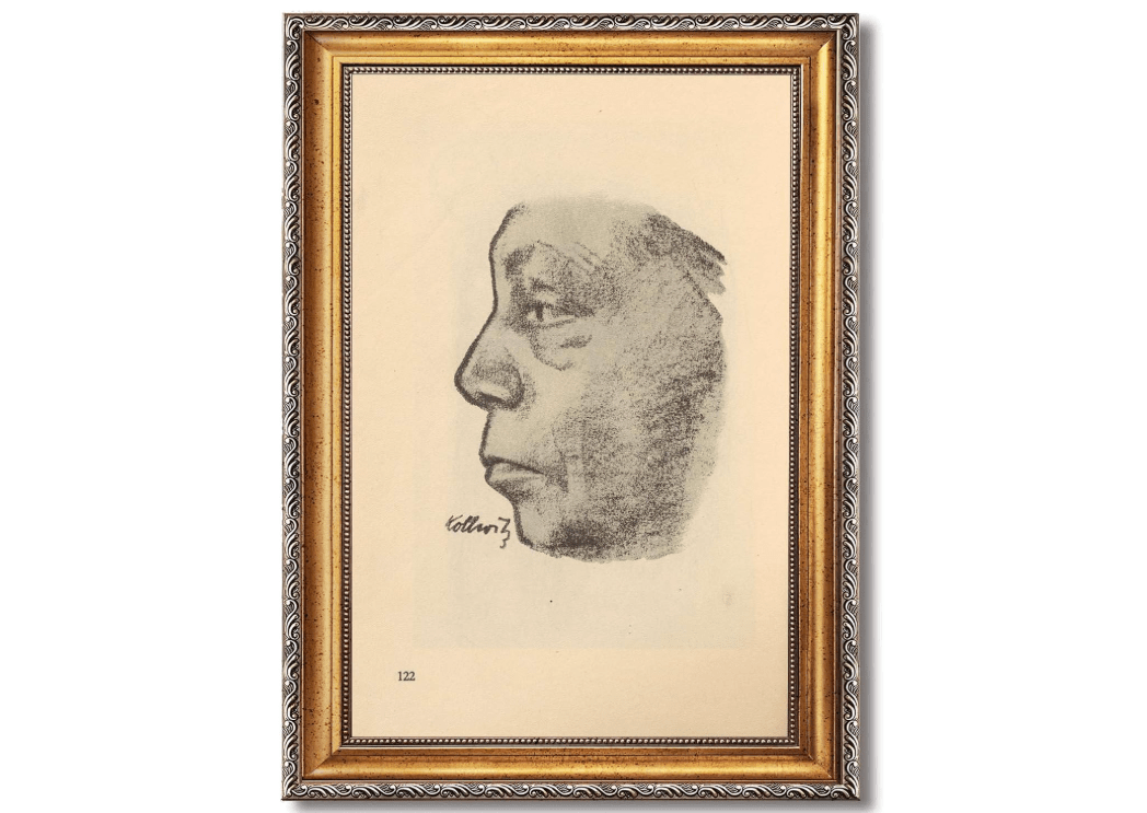 Vintage Framed Portrait Charcoal Sketch Wall Art Canvas Print Oil Paintings Reproduction World Classics Poster Painting Pictures Wall Decor Art Print...